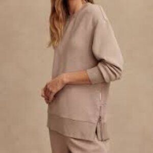 Varley Gabriella Sweat - Taupe - Size XS